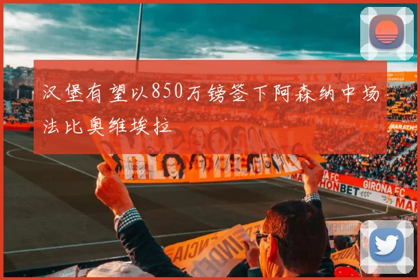 汉堡有望以850万镑签下阿森纳中场法比奥维埃拉